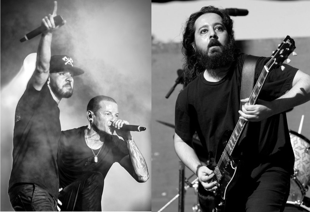Mike Shinoda, Chester Bennington e Daron Malakian, chitarrista dei System Of A Down